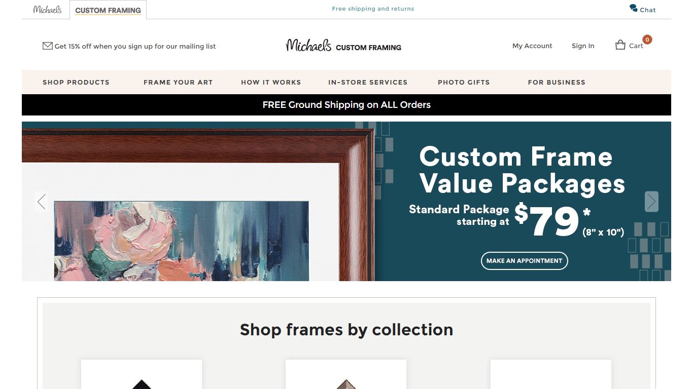 Michaels Custom Framing